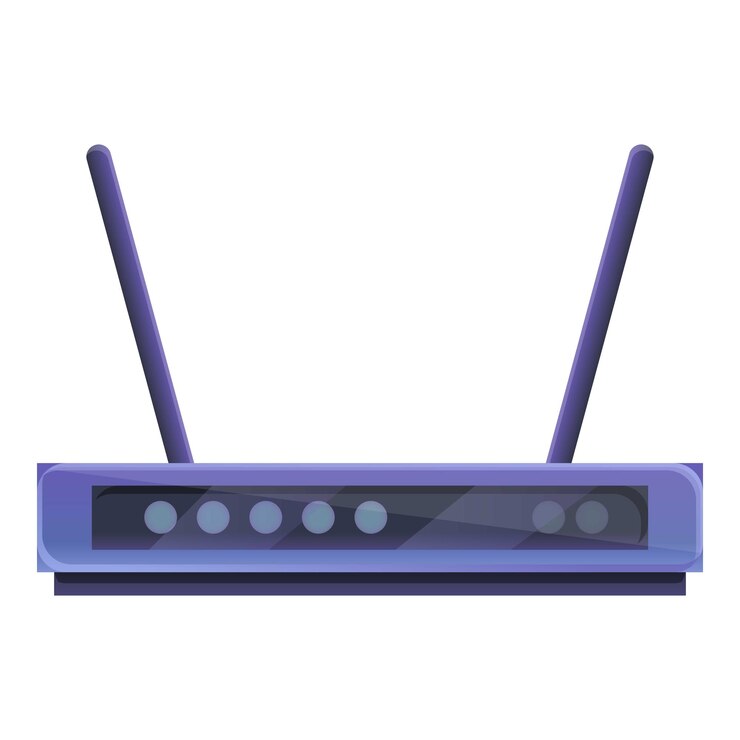 Vector icono de antena de módem wifi caricatura de icono de vector de antena de módem wifi para diseño web aislado sobre fondo blanco