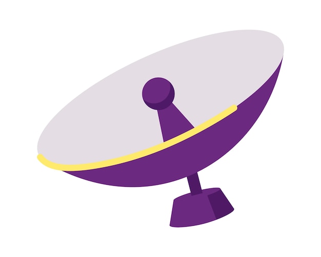 Icono de antena parabólica ilustración vectorial