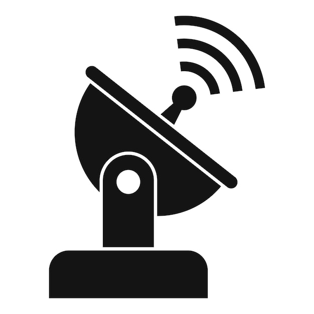 Icono de antena terrestre Ilustración simple del icono de vector de antena terrestre para diseño web aislado sobre fondo blanco