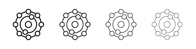 Ícono de antioxidante Signo ilustrativo plano