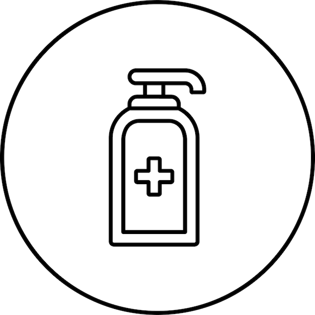 Icono antiséptico