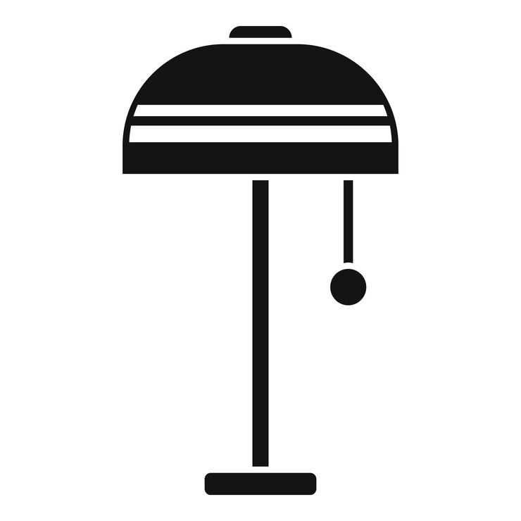 Vector icono de antorcha decorativa vector sencillo muebles fijos