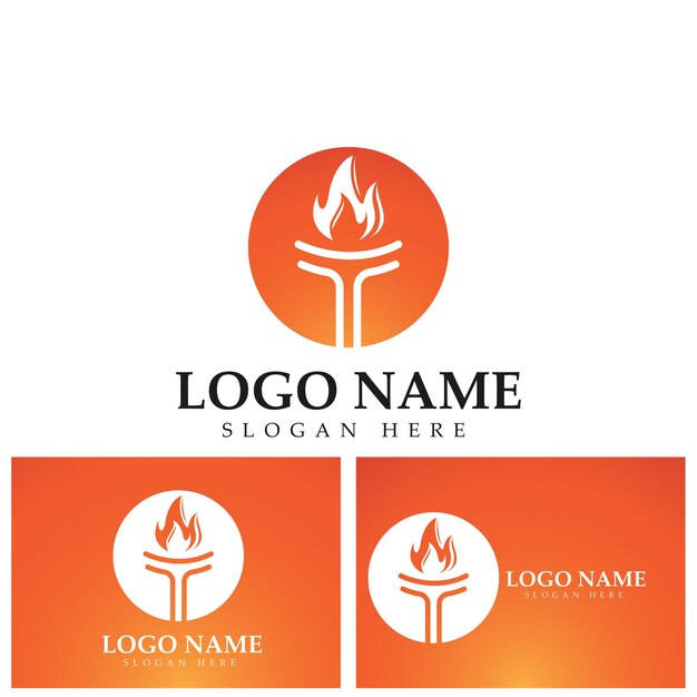Icono de antorcha Imagen vectorial para aplicaciones de sitios web de logotipos y diseño temático