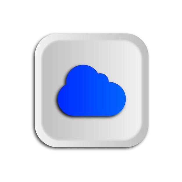 Icono de la aplicación de almacenamiento en la nube 3D