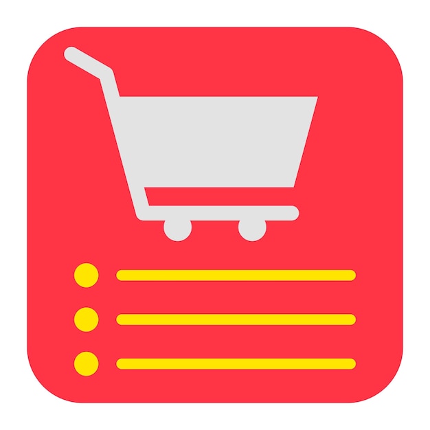 Vector icono de la aplicación de compras