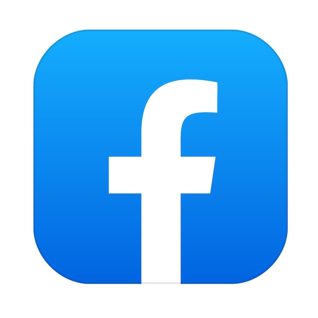 Vector icono de la aplicación de facebook logotipo de las redes sociales ilustración vectorial meta