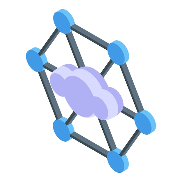 Icono de aplicación en la nube vector isométrico Verificación de control Formulario de aprobación