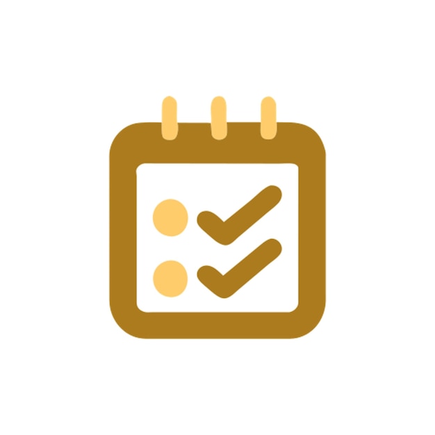 icono de la aplicación de seguimiento de hábitos icono de formas de colores gradiente