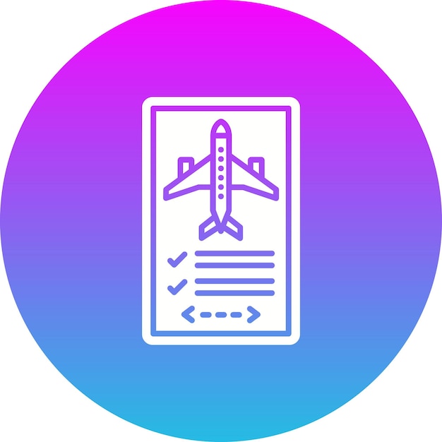 Vector icono de la aplicación de vuelo