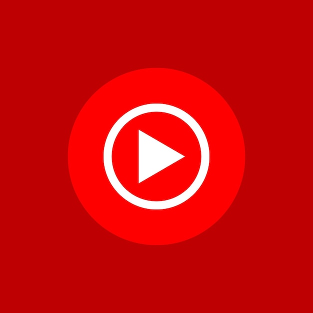Ícono de la aplicación YouTube Music hecho manualmente basado en un vector