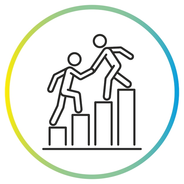 icono de apoyo al trabajo en equipo