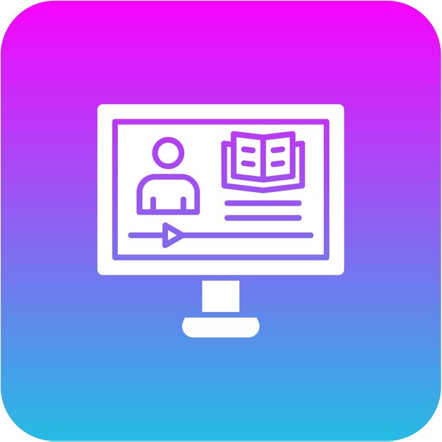 Icono de aprendizaje electrónico
