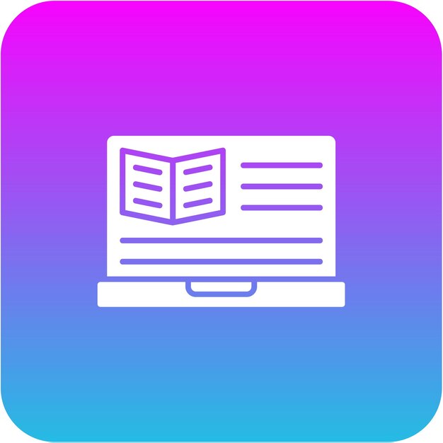 Icono de aprendizaje electrónico