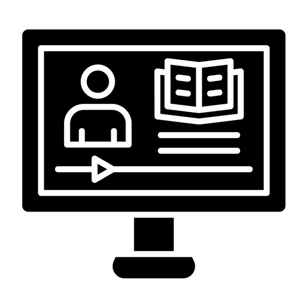 Icono de aprendizaje electrónico