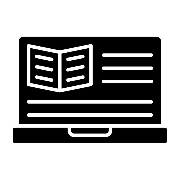 Icono de aprendizaje electrónico