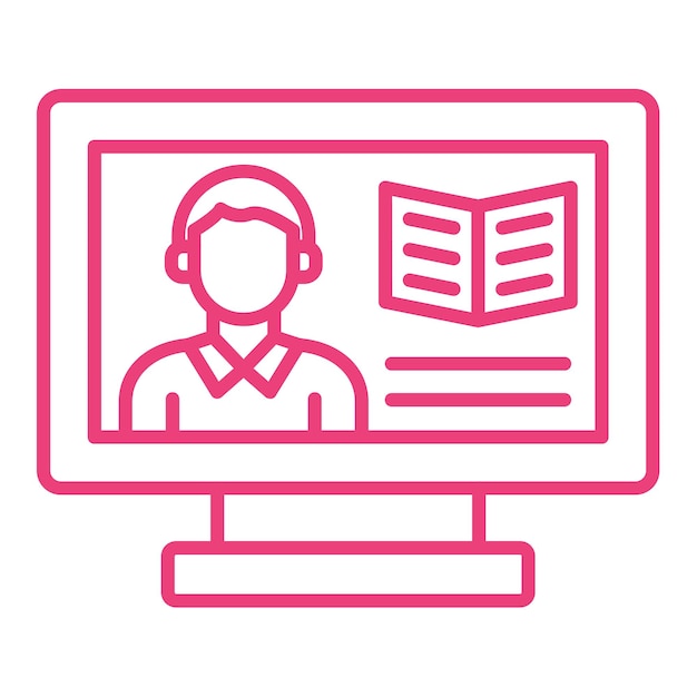 Icono de aprendizaje electrónico