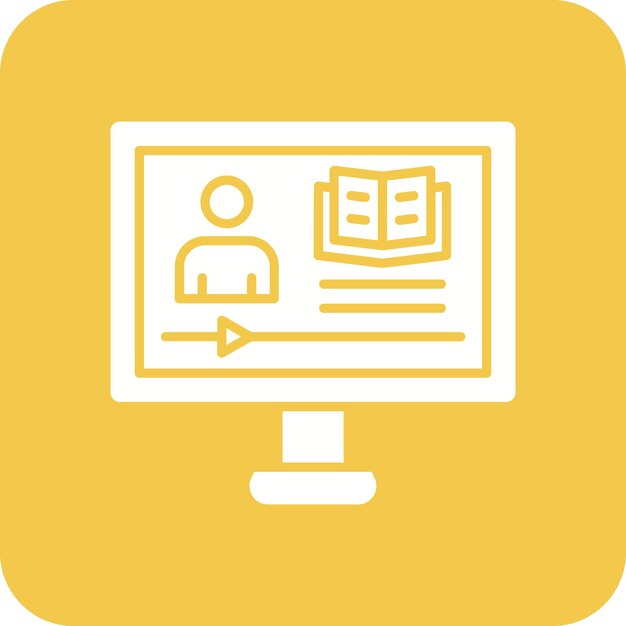 Icono de aprendizaje electrónico