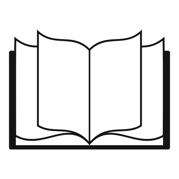 Icono de aprendizaje de libros Ilustración simple del icono de vector de aprendizaje de libros para web