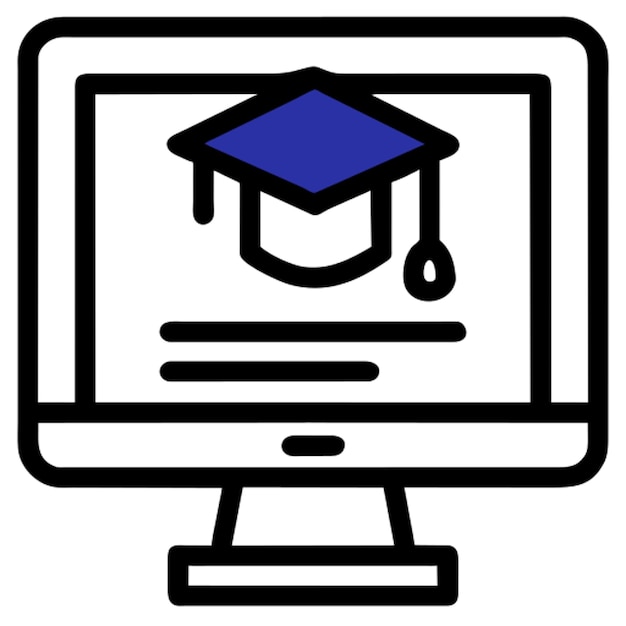 icono de aprendizaje en línea