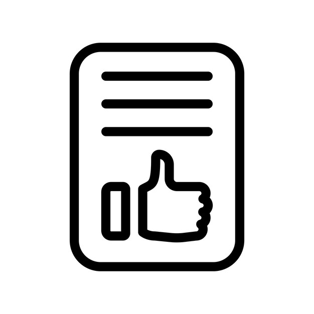 Icono de aprobación del documento