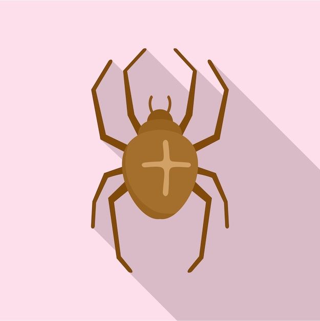 Icono de araña cruzada Ilustración plana del icono de vector de araña cruzada para diseño web