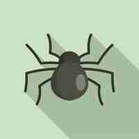 Vector icono de araña ratón hembra ilustración plana del icono de vector de araña ratón hembra para diseño web