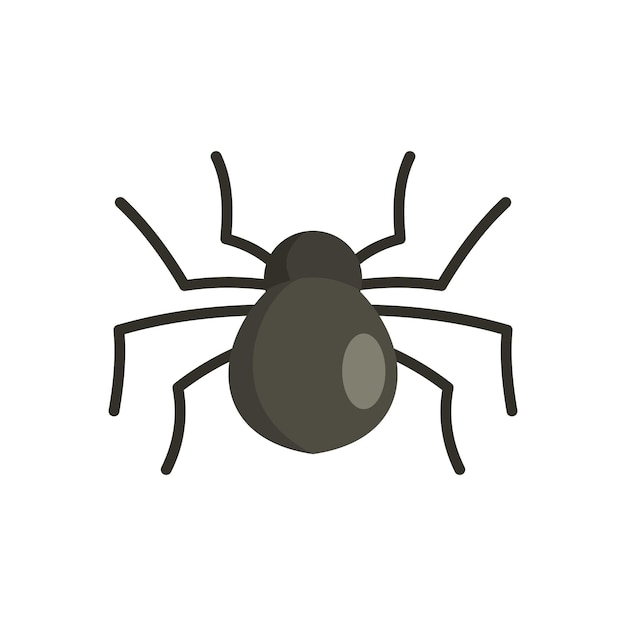 Icono de araña ratón hembra Ilustración plana del icono de vector de araña ratón hembra para web aislado en blanco