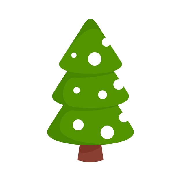 Icono de árbol de abeto de Navidad Ilustración plana de icono de vector de árbol de abeto de Navidad para diseño web