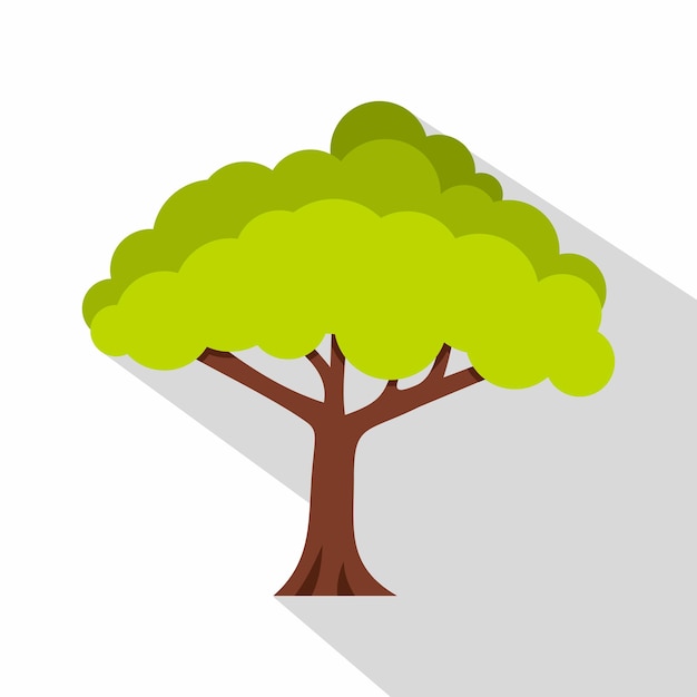 Ícono de árbol Ilustración plana del ícono vectorial de árbol para la web