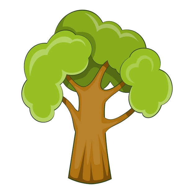 Vector icono de árbol de jardín ilustración de dibujos animados del ícono vectorial de árbol de jardin para la web