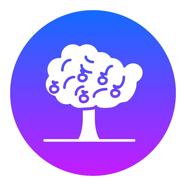 Icono del árbol de manzana