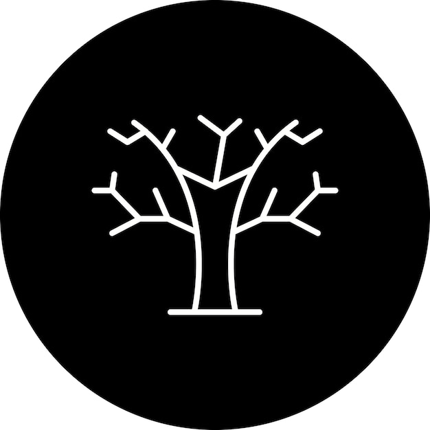 Icono de árbol muerto
