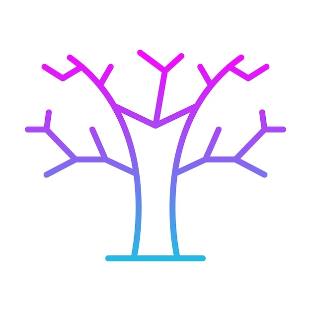 Icono de árbol muerto