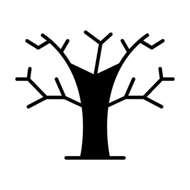 Icono de árbol muerto