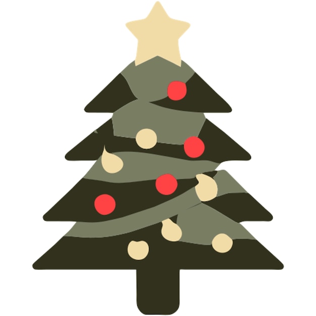 El icono del árbol de Navidad