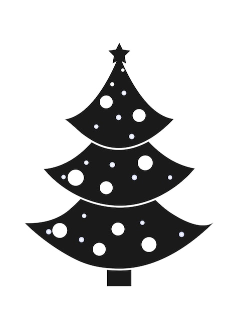 Vector icono del árbol de navidad