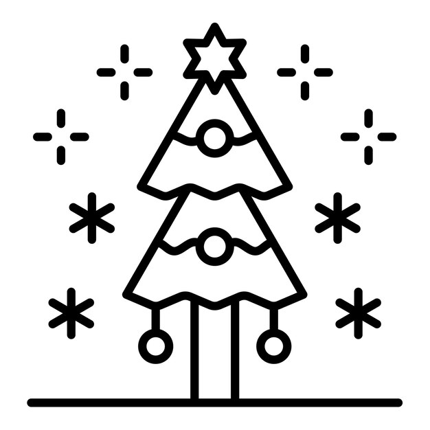 Icono del árbol de Navidad