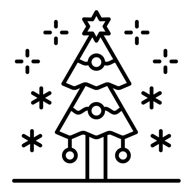 Icono del árbol de Navidad