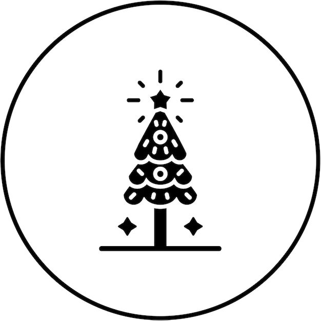 Icono del árbol de Navidad