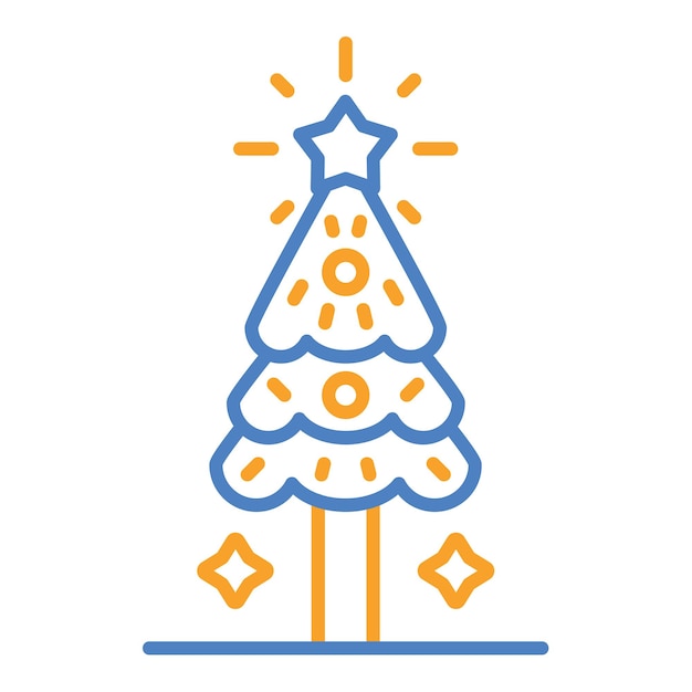 Icono del árbol de Navidad