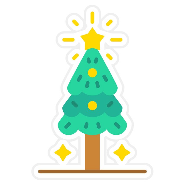 Icono del árbol de Navidad