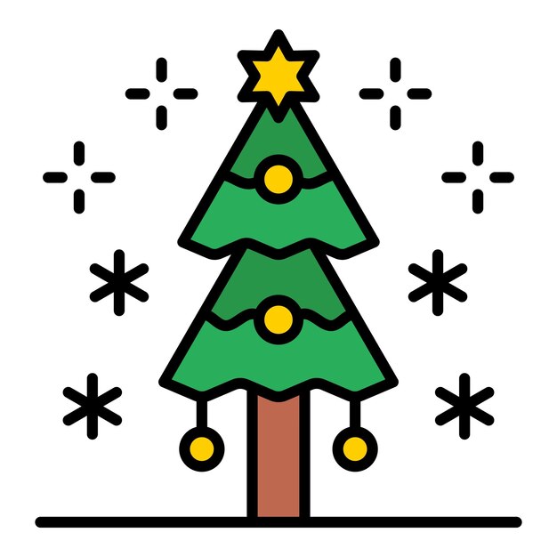 Icono del árbol de Navidad