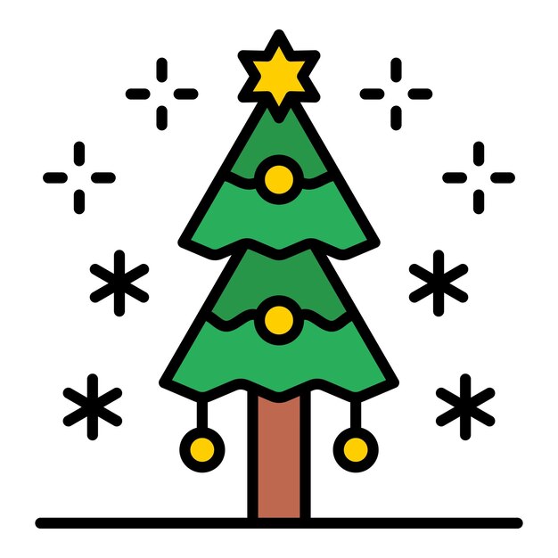 Icono del árbol de Navidad