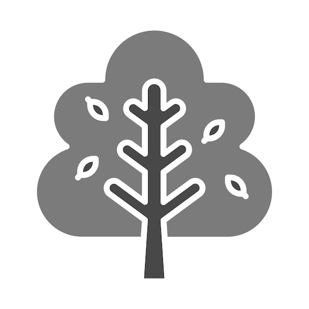 Icono del árbol de otoño