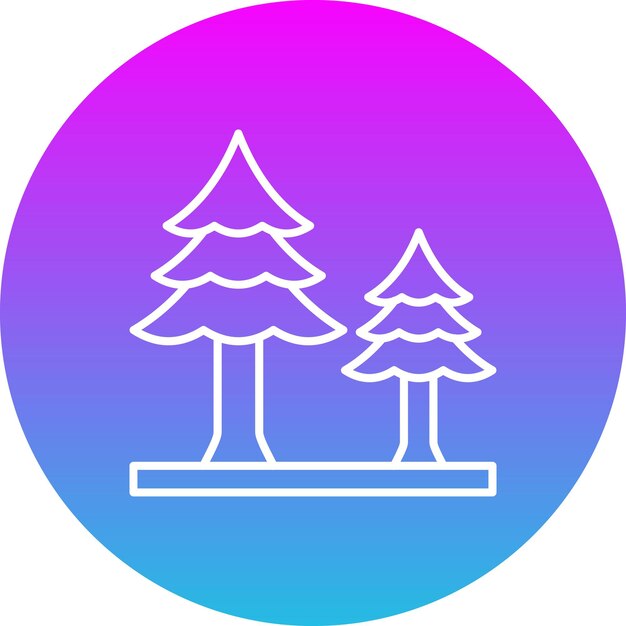Icono del árbol de pino