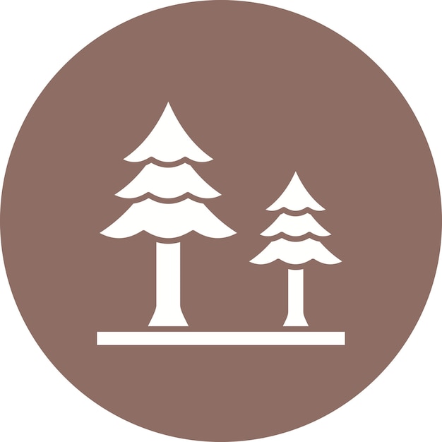 Icono del árbol de pino
