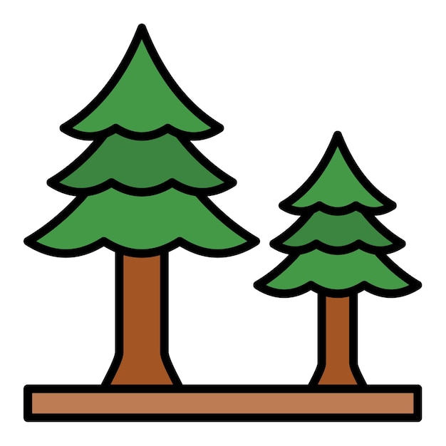 Icono del árbol de pino