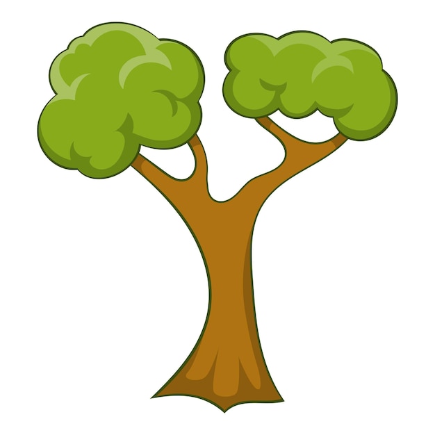 Icono de árbol ramificado ilustración de dibujos animados del ícono vectorial de árbol ramificados para la web