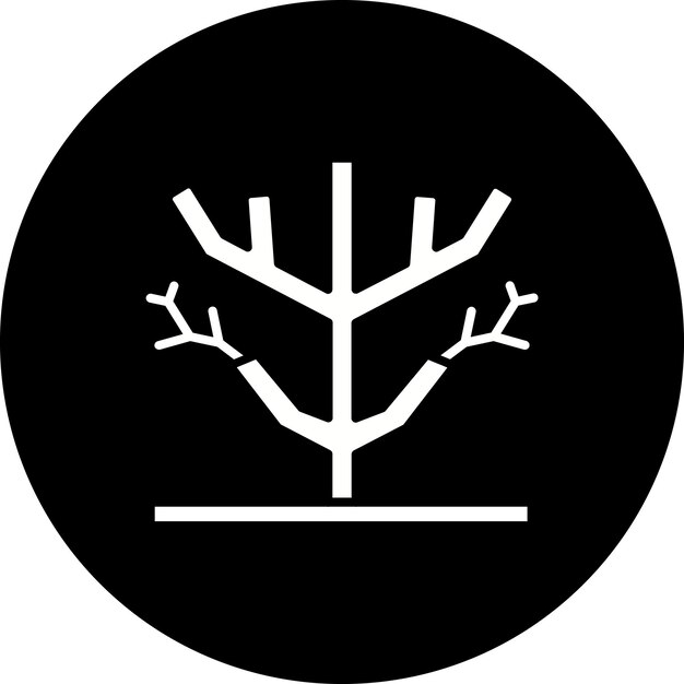 Icono de árbol seco
