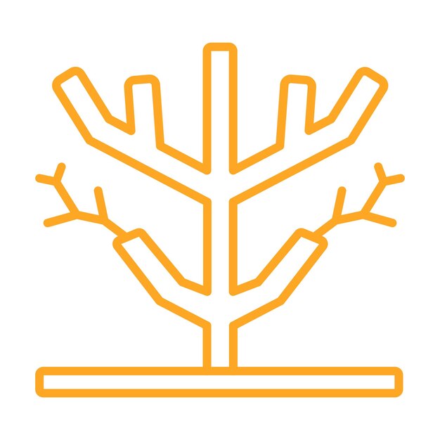 Icono de árbol seco